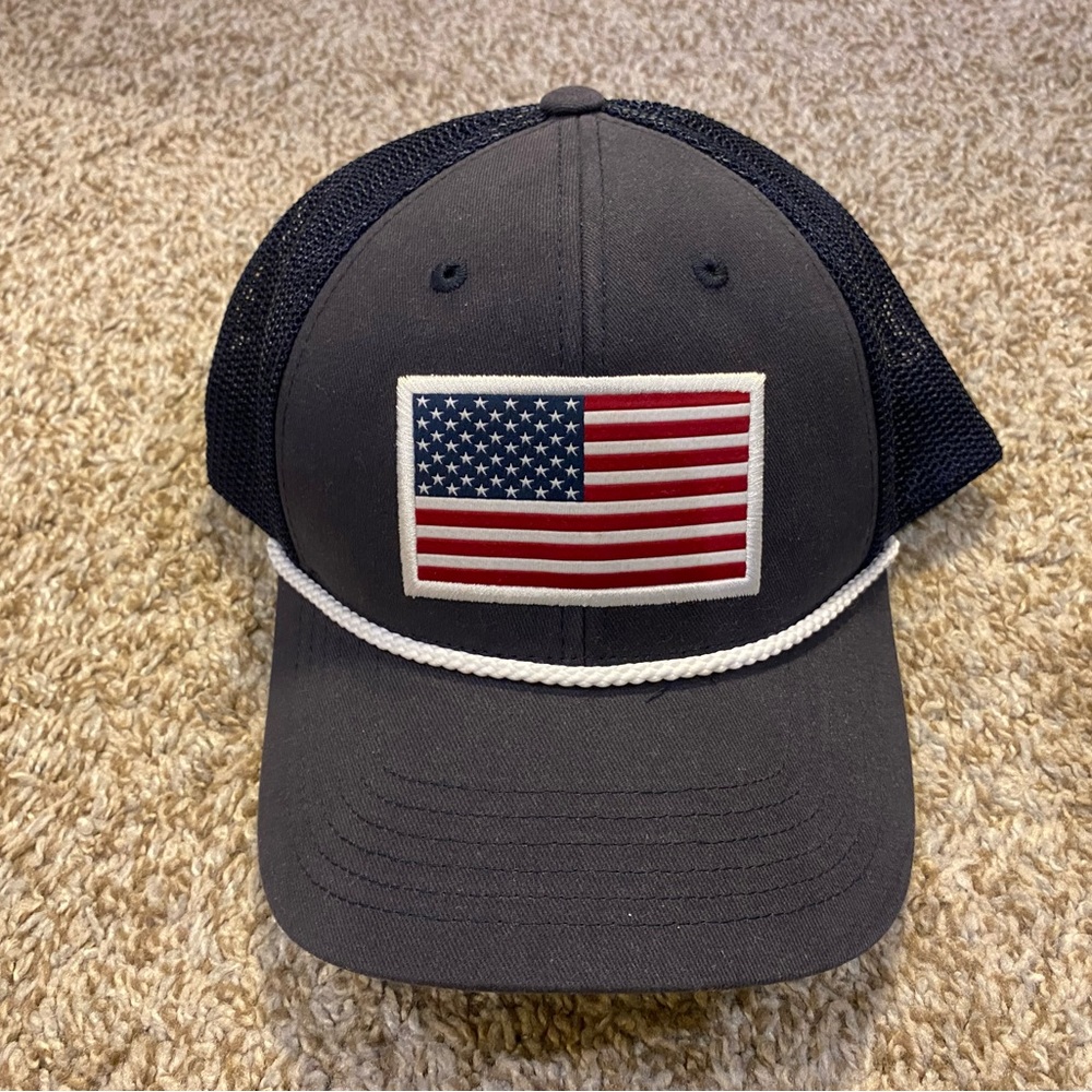 NWT Southern Proper American Flag Trucker Hat